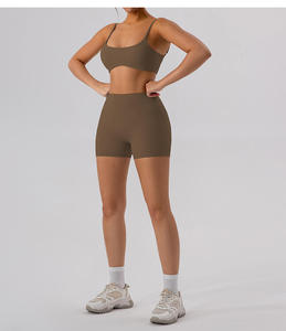 Factory Custom 2-Piece Plus Size Solid <strong>Waterproof</strong> Gym Clothing for Women High Waist Workout Skirt Yoga Set Crop Top <strong>Leggings</strong> - Product Image 4