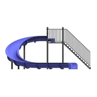 Toboggans aquatiques professionnels pour piscines privées, toboggans aquatiques commerciaux utilisés