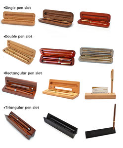 Настраиваемый, оптовая продажа, ручная роспись, элегантная деревянная авторучка из клена и розового дерева, подарочная коробка - Product Image 6