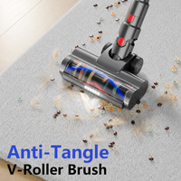 Aspirateur balai sans fil léger pour voiture, avec LED, brosse anti-emmêlement, filtration HEPA multi-étapes, certification CB/FCC