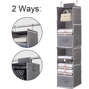 2026 Hanging Closet <b>Storage</b> Organization 6-<b>shelf</b> PVC <b>Storage</b> <b>Boxes</b> & Bins Stainless Steel Square Sewing - Product Image 3