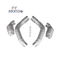 Tuyau de descente en acier inoxydable M PERFORMANCE pour moteur BMW M5 F90 M8 F91/F92/F93 2017-2021 S63 avec bouclier thermique