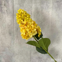 Karangan Bunga Sutra PU Berwarna Kuning Besar untuk Dekorasi Tempat Pernikahan dan Lanskap; Rangkaian Bunga Palsu Gaya Taman DIY