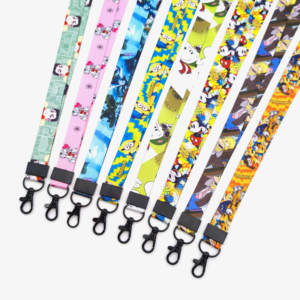Customized Bulk Cheap Polyester Lanyard Keychain with Retractable Feature Silk Screen Printing Promotional LOGO Lanyard Key - Product Image 5