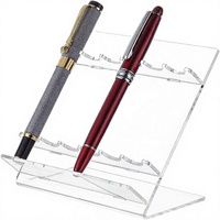 Support de présentation pour stylos en acrylique transparent, porte-stylos transparent, organisateur de papeterie de comptoir pour bureau