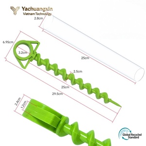 Outdoor plastic <b>tent</b> nail <b>canopy</b> <b>tent</b> ground nail spiral sheep horn plastic nail mountaineering camping <b>tent</b> ground anchor nail - Product Image 4