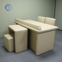 Ensemble complet de protection anti-choc en mousse nano à texture lisse et résistante aux fissures pour tables, chaises, lits et toilettes, idéal pour les hôpitaux psychiatriques