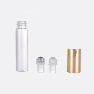 Botellas <span class=keywords><strong>de</strong></span> Perfume Transparentes al por Mayor, <span class=keywords><strong>Forma</strong></span> Cilíndrica, 2ml 3ml 5ml 10ml, Botellas <span class=keywords><strong>de</strong></span> Vidrio con Bola <span class=keywords><strong>de</strong></span> Acero - Product Image 3