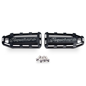 Çift <span class=keywords><strong>Motor</strong></span> aksesuarları ön ayak Pedal pedi ayak Peg Footrest kapak için Suzuki Hayabusa GSX1300R 1999-2020 - Product Image 2