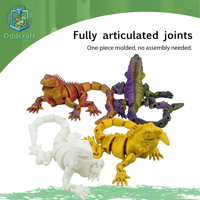 Lézard articulé réaliste imprimé en 3D, multicolore, échelle 1/12, mini ornement de bureau, articulations mobiles, prévente, modèle de jouet pour enfants