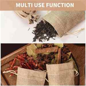 Bolsa de Yute Biodegradable para Regalos y Snacks de Halloween, Acción de Gracias y Navidad, con Cordón, Apta para Alimentos - Product Image 4