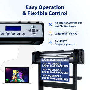 Impresora y Cortadora de Vinilo de Alta Calidad con Velocidad y Fuerza Ajustables para la Creación de Calcomanías y Letreros de 720mm con Película de PU HTV - Product Image 2