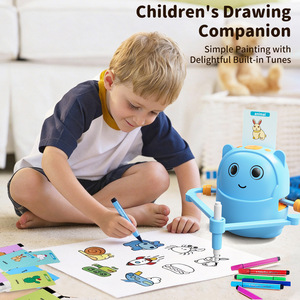<span class=keywords><strong>Robot</strong></span> <span class=keywords><strong>de</strong></span> <span class=keywords><strong>dessin</strong></span> éducatif rechargeable unisexe pour enfants Kingda KY-23 avec voix et musique pour les enfants <span class=keywords><strong>de</strong></span> 4 à 6 ans, fabriqué en Chine - Product Image 4