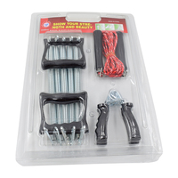 Extenseur de poitrine en acier de haute qualité avec poignée en PVC et PP Pull & Jump Rope Fitness Combo Set Exercise Hand Grips
