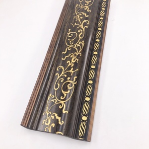 160mm large antique en relief populaire <span class=keywords><strong>grande</strong></span> taille design moulure de <span class=keywords><strong>corniche</strong></span> de <span class=keywords><strong>plafond</strong></span> plinthe bâtons lignes de grain de bois - Product Image 5