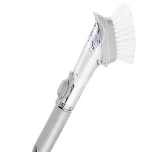 Multi-function Do Not Hurt Hand-pressing Dishwashing Cleaning Brush Automatically Add Liquid Long Handle Cleaner Tool