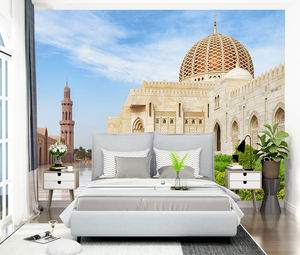 Papel Tapiz 3D de Mezquita Árabe, Paisaje de Arquitectura Islámica de Omán, Mural para Sala de Estar, Papel Tapiz Autoadhesivo Cultural - Product Image 4