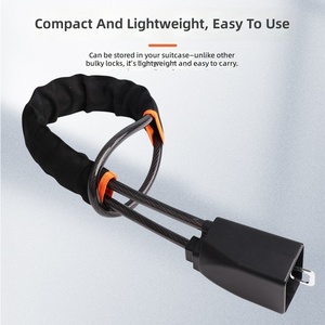 Nouvelle serrure <span class=keywords><strong>antivol</strong></span> pour <span class=keywords><strong>volant</strong></span> de voiture, best-seller, avec boucle de verrouillage sécurisée et câble ABS - Product Image 4