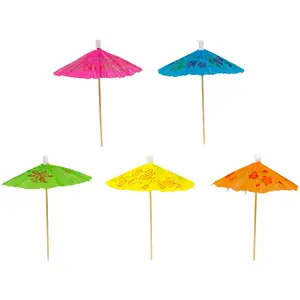 Wood Cocktail Drink Picks Party ombrellone decorativo ombrellone Cocktail bastoncini <span class=keywords><strong>di</strong></span> <span class=keywords><strong>legno</strong></span> per promozioni - Product Image 1