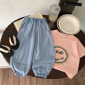 Colección Verano 2026: Nuevos Pantalones Casuales <span class=keywords><strong>para</strong></span> Niños Estilo Coreano, Jeans Ligeros Anti-Mosquitos <span class=keywords><strong>para</strong></span> Bebés, Fáciles de Combinar - Product Image 6