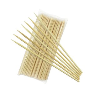 Palitos de bambú para asar malvaviscos largos, pinchos de bambú para barbacoa, palitos de comida redondos desechables para barbacoa, lo mejor para <span class=keywords><strong>parrilla</strong></span>, barbacoa, Kebab, fruta - Product Image 3