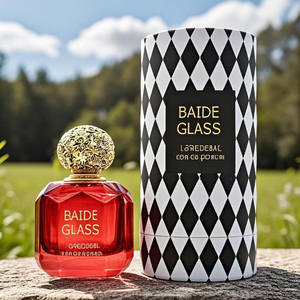 Luxury Arabic Irregular Perfume Bottle <b>Empty</b> Crimp Pump Sprayer 30ml 50ml 100ml Glass Red Perfume Bottle with <b>Gift</b> <b>Box</b> - Product Image 3