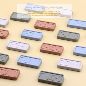 Giocattoli promozionali in Silicone educativo precoce domino Set Puzzle promozionale giocattoli per bambini - Product Image 2