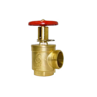 Prix usine 2.5 pouces équipement de lutte contre l'incendie accessoire vanne de tuyau d'angle 16bar échelle équipement de lutte contre l'incendie accessoire