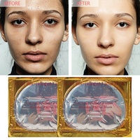 Masque facial en gel hydrogel végétalien au collagène à marque privée OEM, liftant, anti-rides, hydratant, raffermissant, soin de la peau, logo personnalisé