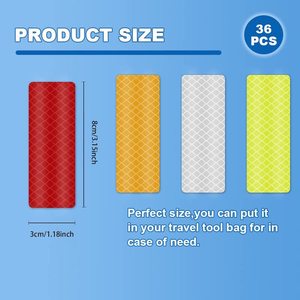 Venta Directa de Fábrica, Tira Reflectante de Advertencia Anticollision de Lujo Resistente a los Rayos UV para Puerta de Coche, Adhesivo para Barra Trasera - Product Image 2