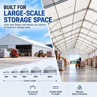 Tente d'entrepôt sur mesure TENTCHO – Solution de stockage modulaire portable pour centre de distribution, usine et inventaire saisonnier