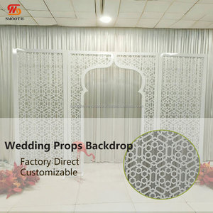 ฉากหลังสีขาวสำหรับตกแต่งงานอีเว้นท์ งานแต่งงาน และซุ้มโค้ง - Product Image 2