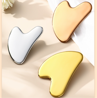 Outil de massage pour le soin de la peau, outil de beauté en acier inoxydable, Gua Sha en métal, masseur en acier inoxydable Guasha