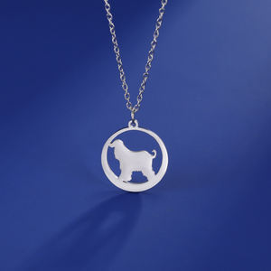 قلادة على شكل كلب أفغان من Myshape قلادة من الفولاذ المقاوم للصدأ أنيقة ولطيفة على شكل حيوان أليف هدية عيد ميلاد - Product Image 4