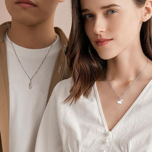 Collar Sansheng Youxing de Cobre S999 con Diamantes, Estilo Pareja, Verano 2024, Nuevo, Ligero y Lujoso, Cadena de Bambú, Regalo de Cumpleaños - Product Image 4