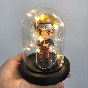 Hoạt hình phim hoạt hình Shippuden Uzumaki animenaruto nhân vật hành động trong thủy tinh với ánh sáng LED