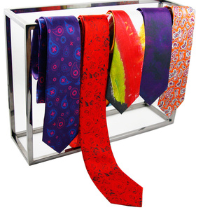 2026 年热销定制图案 100% 真丝领带 最新耐用手工印花领带 适合商务男士 - Product Image 4