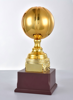 Vente chaude nouveau trophée de basket-ball en Bronze doré électrolytique créatif trophées à la mode pour la cérémonie de remise des prix de la réunion annuelle