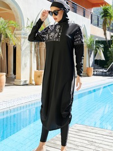 Nuevo Traje de Baño Musulmán Elegante de 3 Piezas, Túnica Larga, Traje de Baño con Hiyab, Traje de Baño Islámico para Mujer - Product Image 2