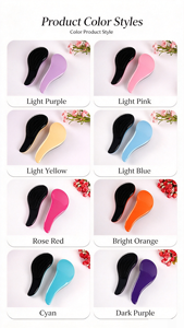 Cross-border Best-selling Large TT Massage Hairbrush Anti-Tangle Styling <b>Brush</b> Princess-Style Detangling Comb - Product Image 6