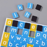 Magnet Kulkas ABC Magnetik untuk Anak-Anak, Huruf Alfabet Kecil, Mainan Edukasi Dini Montessori untuk Balita