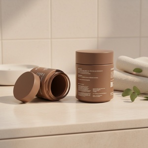 Envase de Vidrio Vacío para Suplementos Alimenticios de Lujo, Botella Redonda para Pastillas y Cápsulas D - Product Image 2