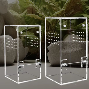 Terrario Rectangular Moderno y Ecológico de Acrílico Luby para Reptiles, Jaula de Varios Tamaños 20x20x30cm para Ranas y Arañas - Product Image 6