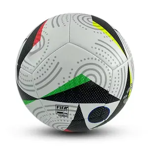 サッカートレーニング用カスタムロゴサッカー付き工場卸売サイズ5公式サッカーボール