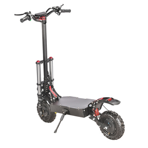 Trottinette Électrique Pliable 2025 BRS24 avec Moteurs Doubles Sans Balais 2400W, Fourche à Suspension Intégrale, Pneus 11 Pouces, Étanche, Vitesse 70KM/H - Product Image 5