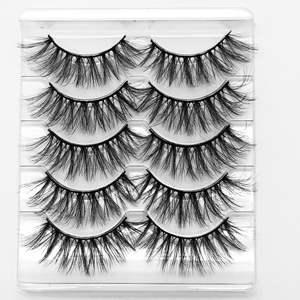 Fabricantes de Pestañas <span class=keywords><strong>Postizas</strong></span> Veganas con Empaque Personalizado, Marca Privada, Proveedor de Pestañas de Seda de Visón Sintético para Paquetes de 5 Pares al por Mayor - Product Image 4