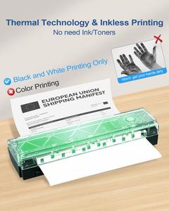 Impresora Térmica Jiuyin A4 Portátil con Interfaz USB, 203 DPI, Batería de 2600mAh, 1 Año de Garantía, para Uso en Oficina y Negocios, en Stock - Product Image 4