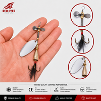 Leurre Cuillère Métallique Red Eyeds 9cm 12g, Vente Chaude, Approvisionnement Transfrontalier, Fournitures de Pêche en Gros, Échantillon Gratuit