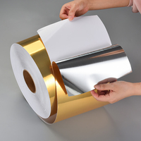 Gebürsteter Gold-Inkjet-Laserstrahl Selbst klebende wasserdichte Etiketten Aufkleber Etiketten rolle