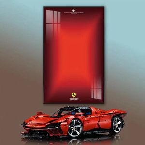 Marco de Fotos de 3.5CM de Grosor Compatible con Bloques de Pared, Marco de Fotos de Aluminio <span class=keywords><strong>Ferrari</strong></span> SP3, Cristal, Porcelana, Dibujos Animados, Espejo - Product Image 1